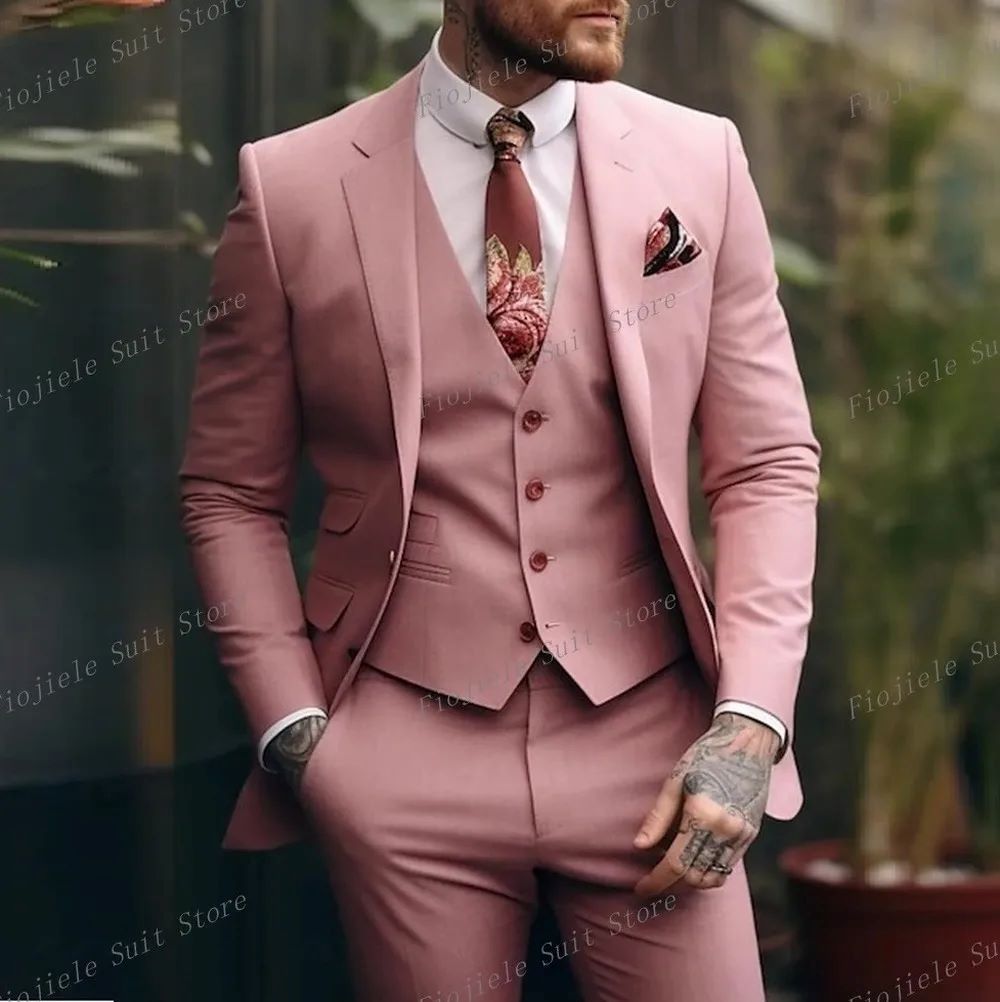 Plus-sized Plus Size Slim Fit Suit Three-piece Suit