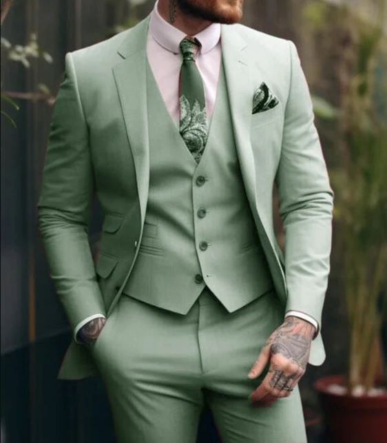 Plus-sized Plus Size Slim Fit Suit Three-piece Suit
